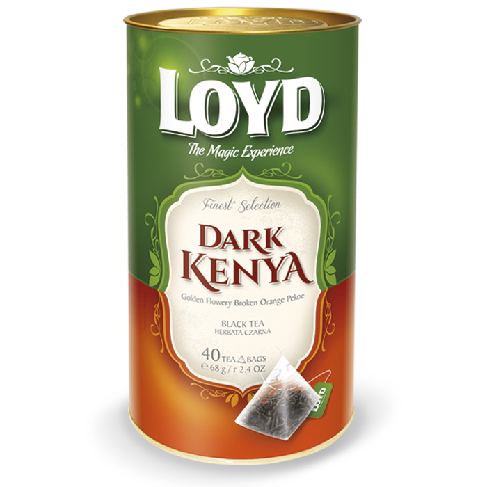Herbata LOYD Dark Kenya piramidki – 40 torebek w puszce