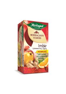 Herbapol Herbata Herbaciany Ogród – Imbir z pomarańczą i pigwą 20 torebek – 4szt