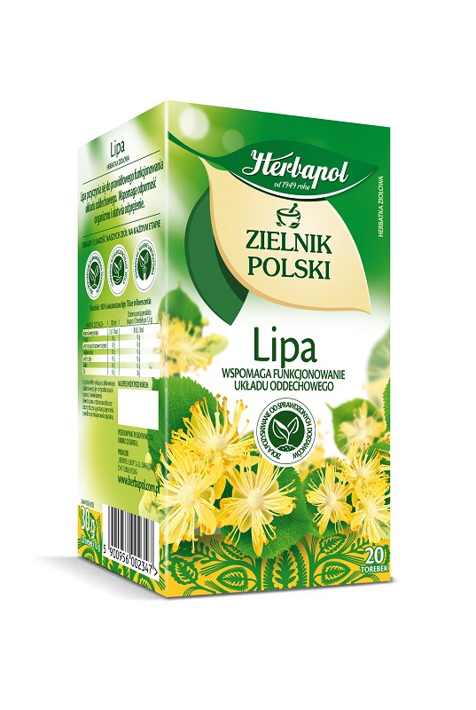 Herbapol Herbata Zielnik Polski – Lipa 20 torebek – 4szt.