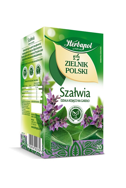 Herbapol Herbata Zielnik Polski – Szałwia 20 torebek – 4 szt.
