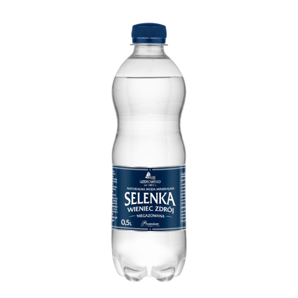 Naturalna woda mineralna Selenka Wieniec Zdrój – niegazowana 0,5L paleta wody 1512 szt