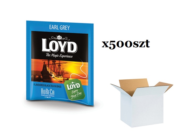 LOYD Herbata Earl Grey kopertowana 500 saszetek (karton zbiorczy)