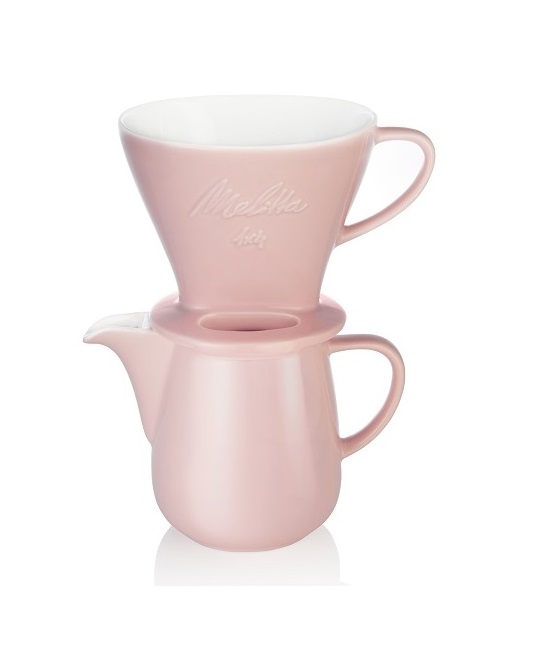 Limitowany zestaw do parzenia kawy typu Pour Over Melitta® – edycja klasyczna – kolor jasny róż / pastelowy różowy