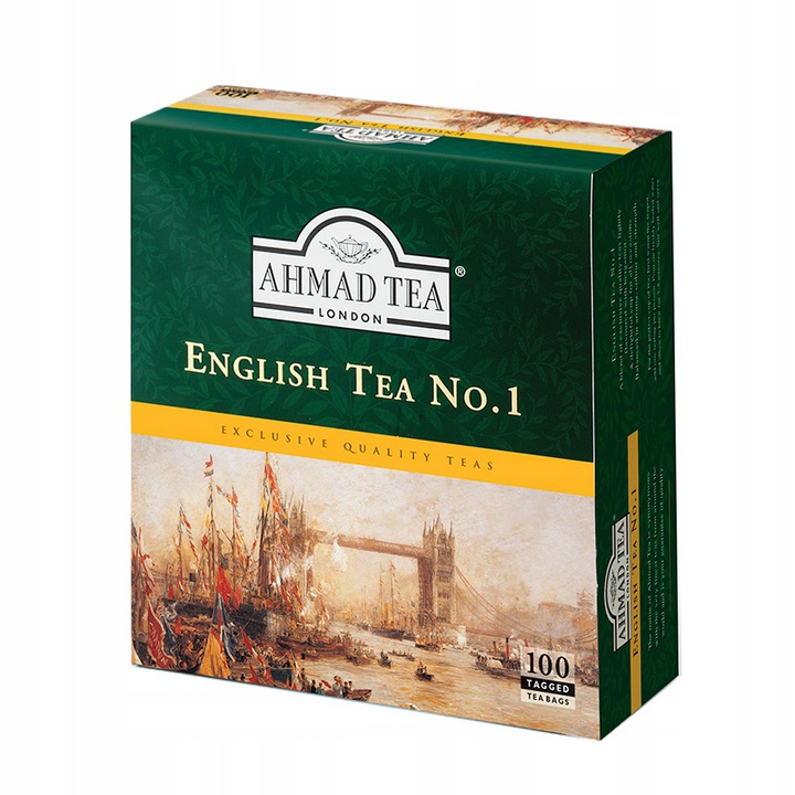 Ahmad Tea Herbata czarna ekspresowa No1 -100 torebek z zawieszką