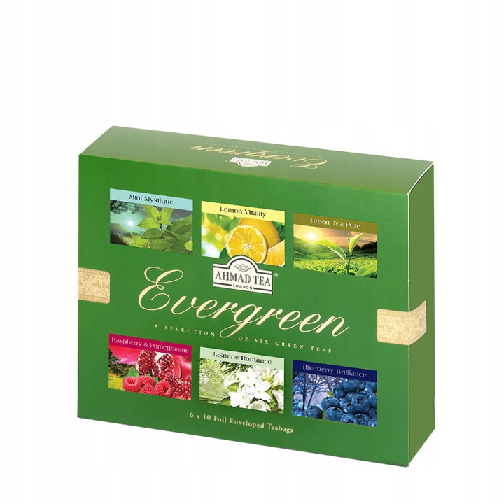Zestaw herbat Ahmad Tea London Evergreen 60 torebek