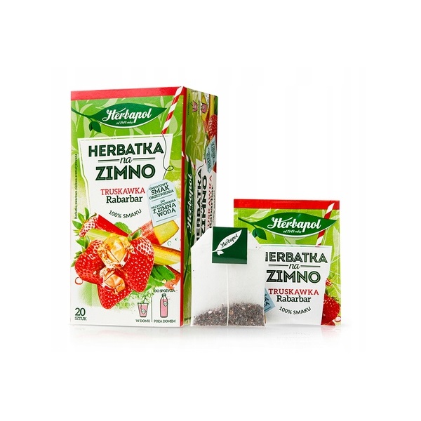 HERBAPOL Herbatka na zimno Truskawka Rabarbar 20tb