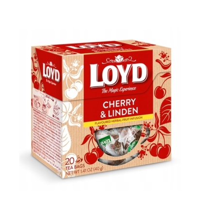Herbata LOYD Cherry Linden piramidki