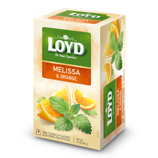 Herbata Loyd MELISA z pomarańczą – 20 torebek (Za punkty)
