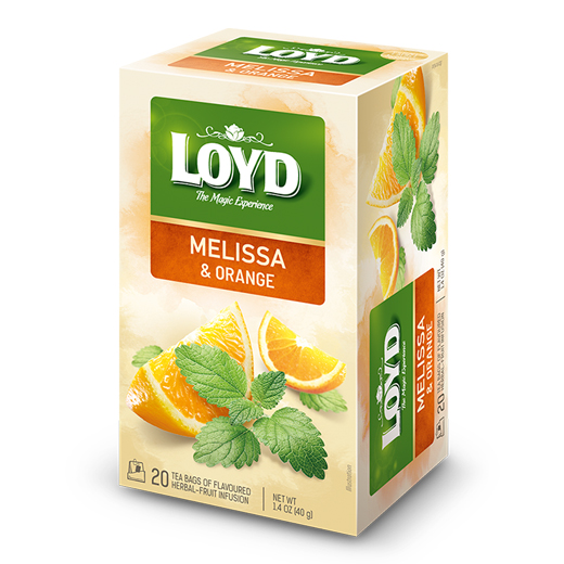 Herbata Loyd MELISA z pomarańczą – 20 torebek
