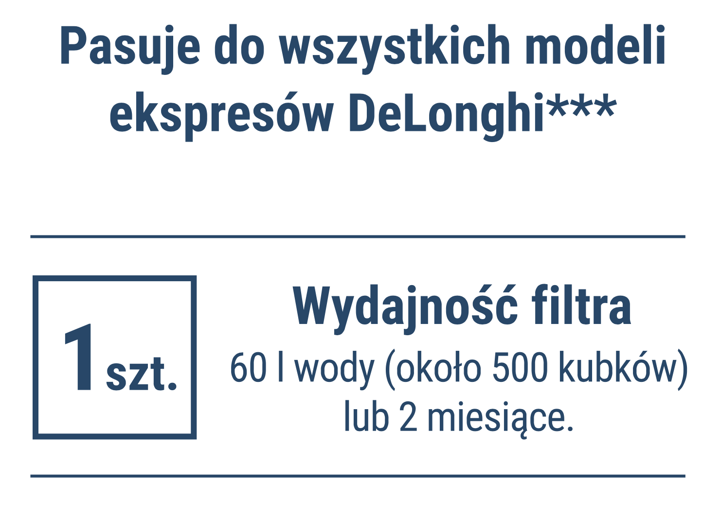 Filtr wody do ekspresu DeLonghi DLSC002 SER3017 (zamiennik)