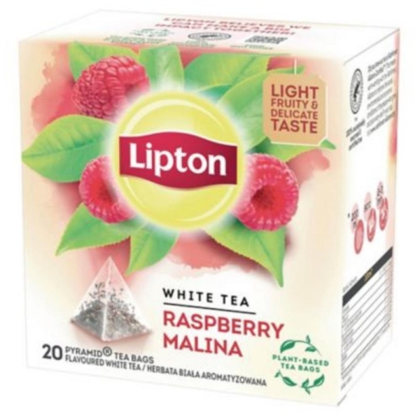 Herbata Lipton biała malina piramidki