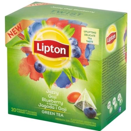 Herbata Lipton zielona jagoda&goji piramidki