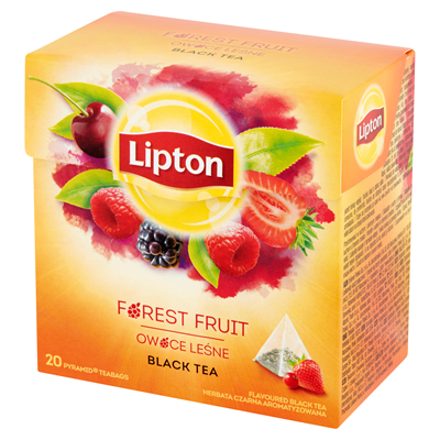 Herbata Lipton czarna owoce leśne piramidki