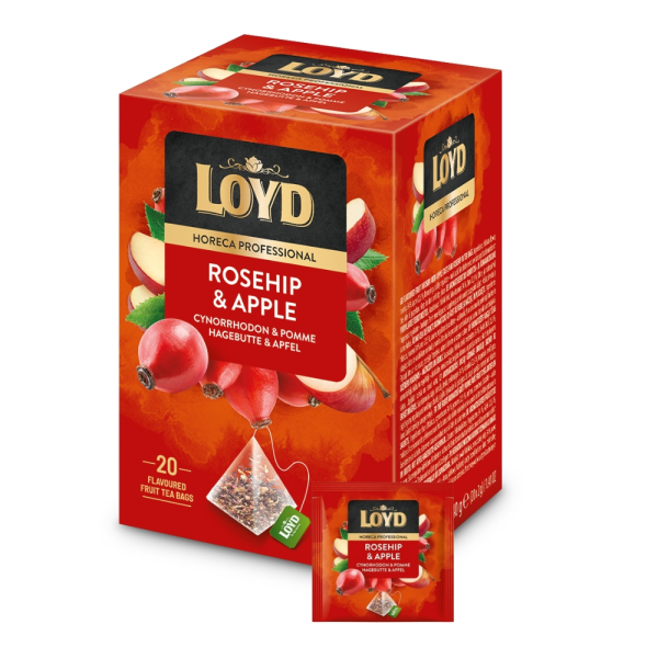 Herbata LOYD Professional Dzika róża i jabłko – 20tb kopertowana