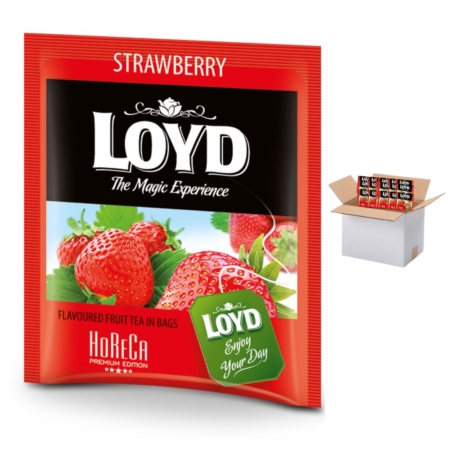 LOYD Herbata Strawberry 500 saszetek kopertowana (karton zbiorczy)